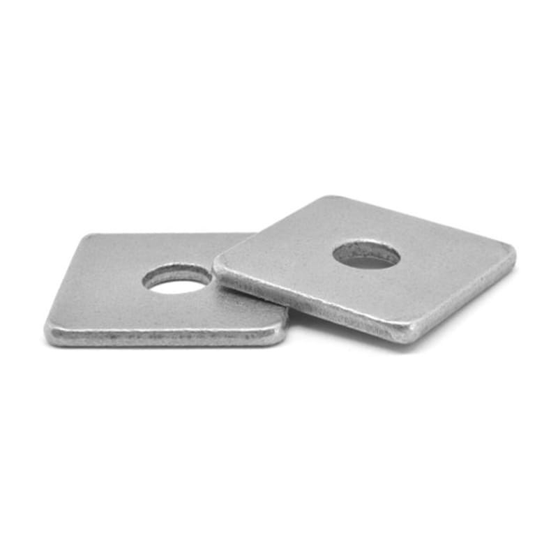 Mga Panglaba ng Carbon Steel Square na May Bilog na Butas